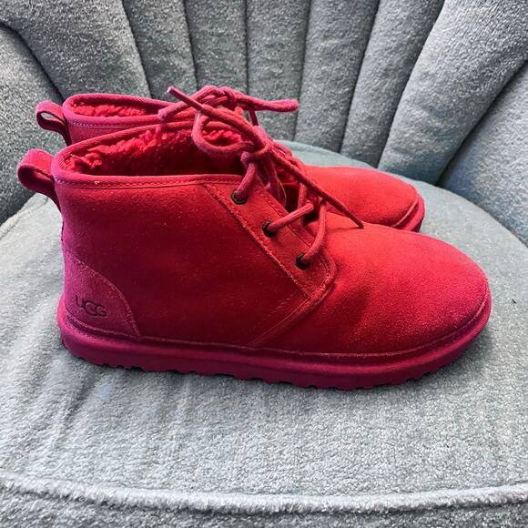 ugg Neumel red chukka boot size M9 - Picture 5 of 7